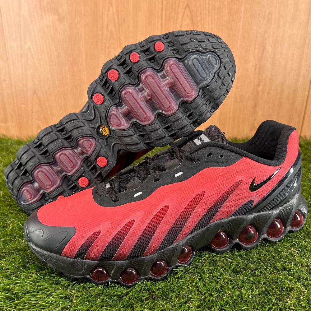 Nike Air Max Dn8 Black Bright Crimson Shoes FQ7860-008 Men's Size 11.5